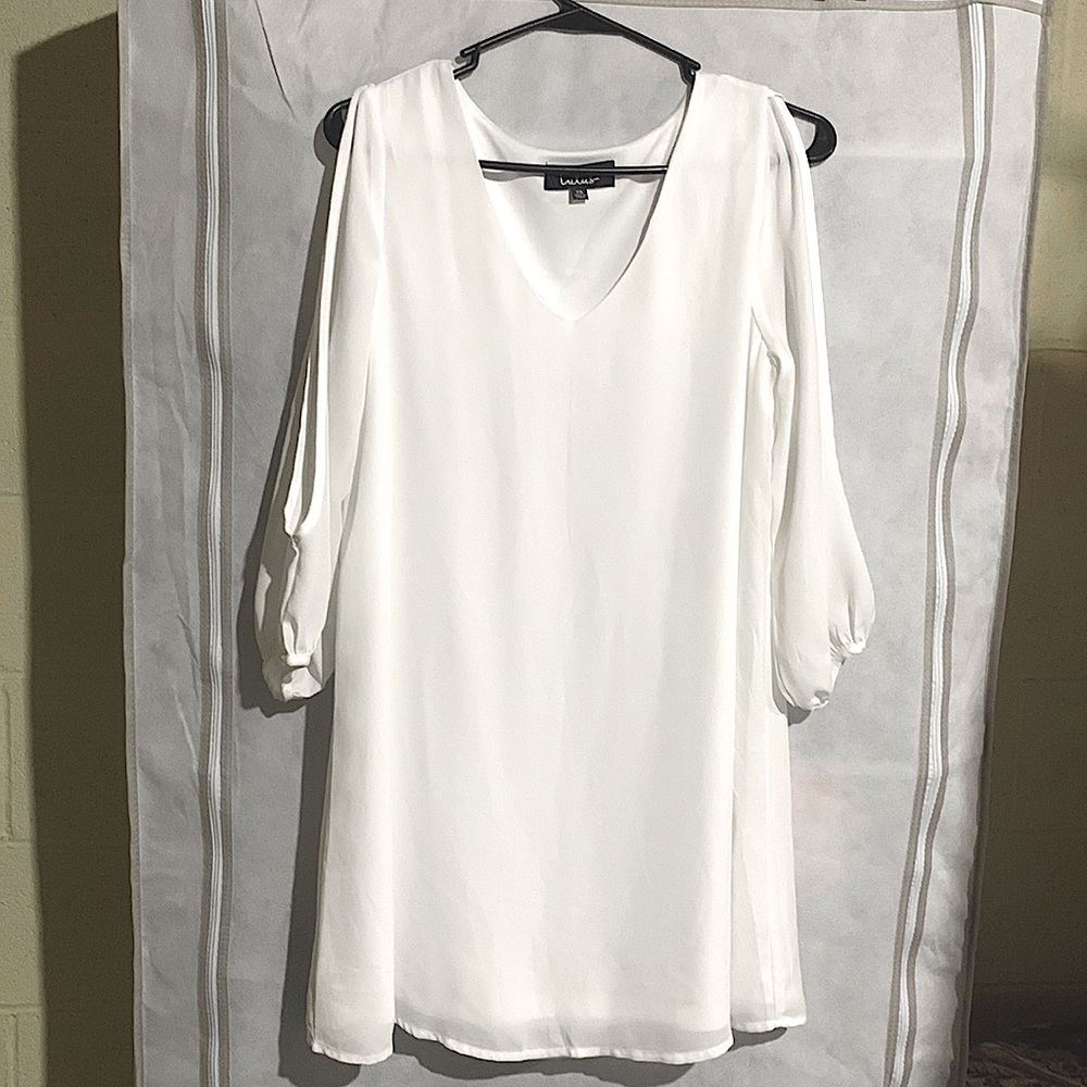 Lulus XS white graduation dress